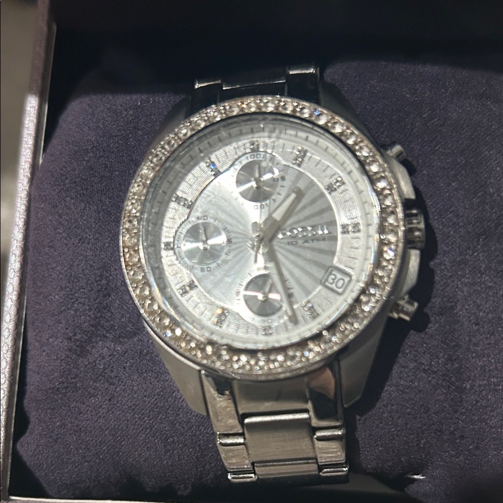 Silver Chronograph Men's Watch